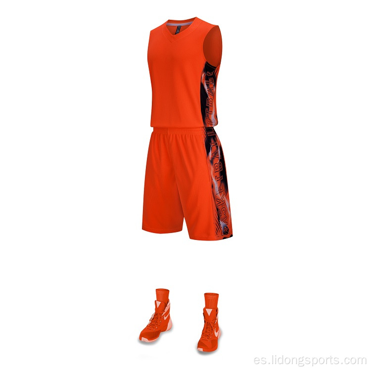 Men Baloncesto Uniforme de entrenamiento deportivo Jersey de baloncesto