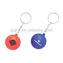2015 new promotional gift custom logo foam ball keyring