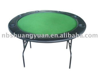 Round Poker Table with Iron Leg