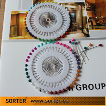 Wholesale 38mm pearl silver head pin corsage pearl head pin