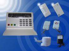 Wireless home alarm system with 9 defense zones