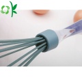 Manual Hand Silicone Egg Beater with Acrylic Whisk