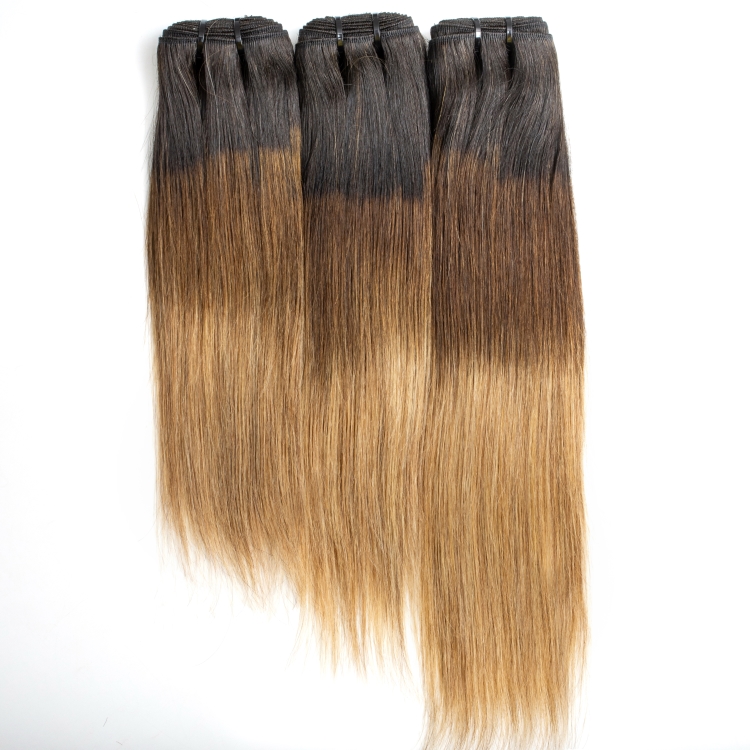 Brazilian Hair Bundles With Closure T1b/4/27 Ombre Color Human Hair 3 Bundles With Closure Remy 4x4 Lace Closure With Bundles