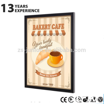 Magnetic frame fast food menu board