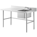 stainless steel working table with sink