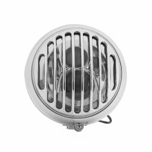 7\" LED Grille Motorcycle Headlight for Harley Cafe Racer Bobber