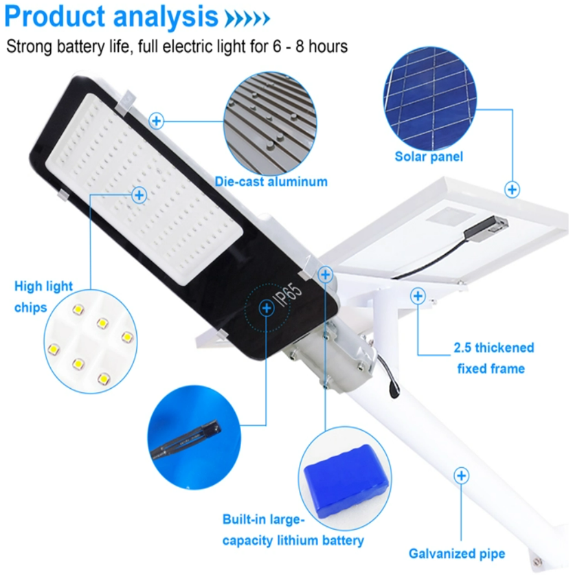 Solar Battery Powered Street Lights