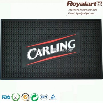 Best Quality Custom Logo bar mat,soft pvc bar mat, rubber bar mat