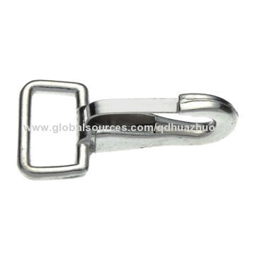 Die-cast zinc alloy or stainless steel rigging fixed loop spring snap, ISO 9001:2008