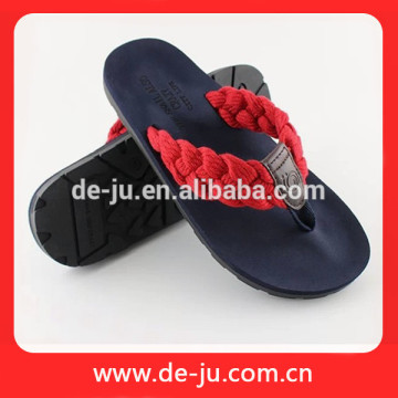 Polyester Weave Latchet Woman Nude Beach Slippers