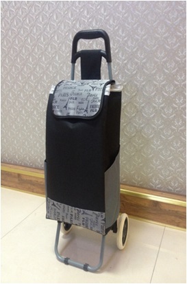 colorful personal folding wheeled trolley cart