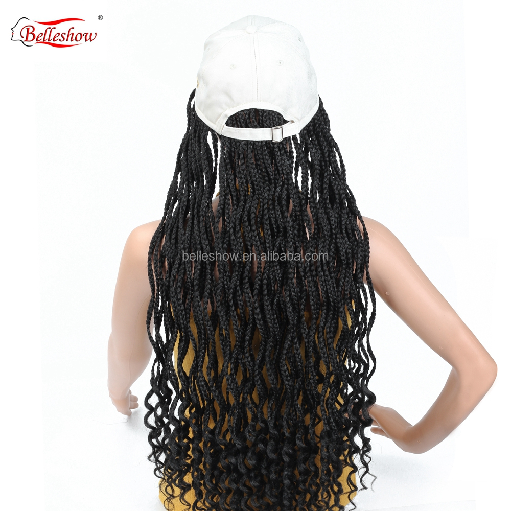 Hot sell 24inch wholesale wavy synthetic Hair Extensions senegalese twist hair 3X Box Crotchet Braids curly box white hat braid