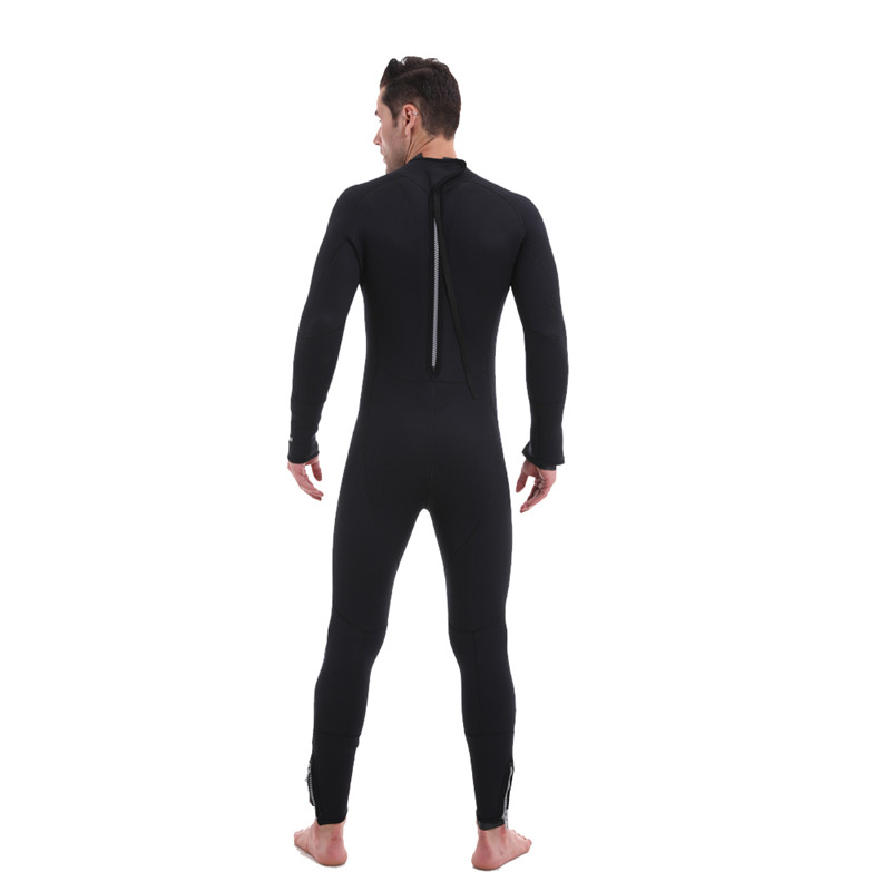 Denizci 3mm Neopren Geri Zip Wetsuit Dalış için