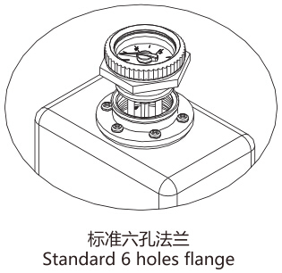 GLTV4 Aluminium Mechanical fuel and water tanks level gauge