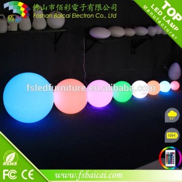 popular outdoor multicolor LED light ball/Plastic LED decorative ball