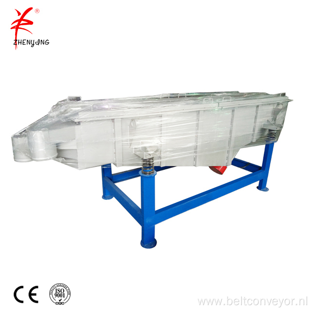 Cement linear vibrating screen sieve machine