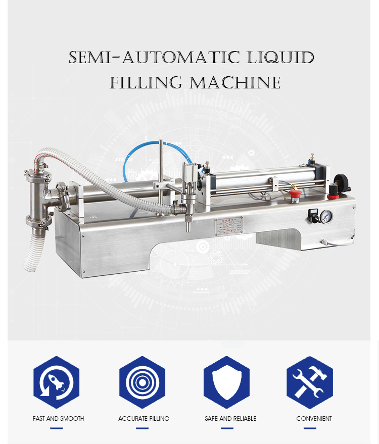 Semi-Automatic manual pneumatic liquid filling machine cosmetic liquid/liquid detergent /liquid soap filling machine