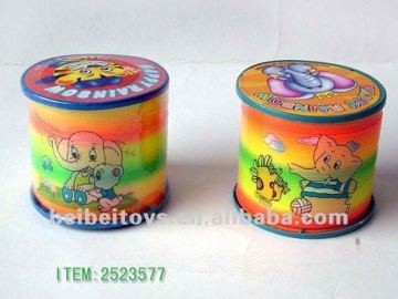 7.3cm Kids Rainbow Colored Slinky Toy, Magic Spring Toy