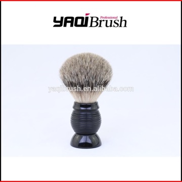 Black Wet Shaving brush with badger hair knot