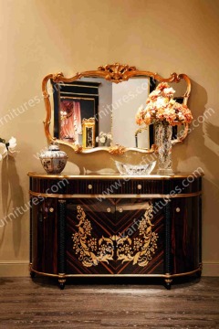 Dining Room Furniture Sideboard luxury table with mirror online China store