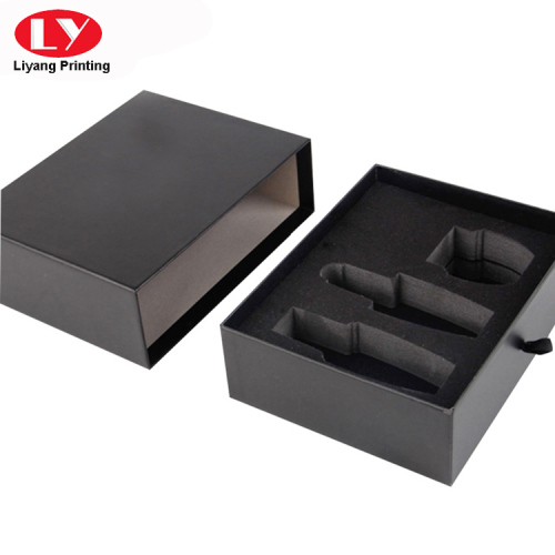 Luxury Cardboard Black Slide Parfym Presentlåda