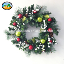 Cheap wholesale christmas wreath decorations artificial flower wreath for decorations