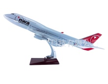 47cm 1/150 Scale Northwest Airlines Boeing 747-400 Resin Model Plane: Details and Features