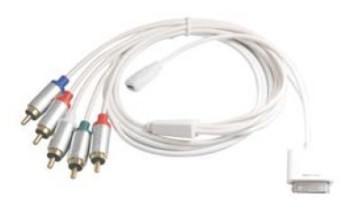 Component AV Cable with Micro USB for iPod/iPhone/iPad