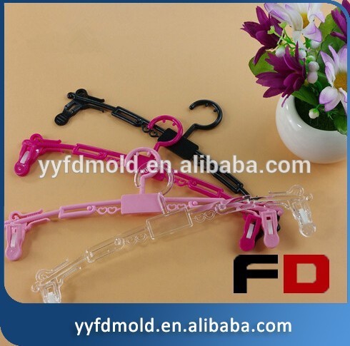 Underwear clip plastic spring clip Small clothes special plastic hangers mold daily necessities mold manufacturing