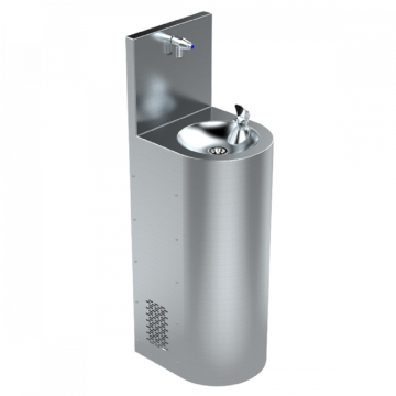 Public Stainless Steel Floor Mounted Drinking Fountain