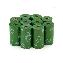 Eco-Friendly Disposable PE Dog Waste Poop Bags in Pouch Rolls