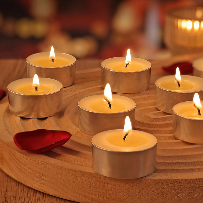 Міні Кубак чырвонага гарбатнага ліхтара для галасавых свечак 50 шт.