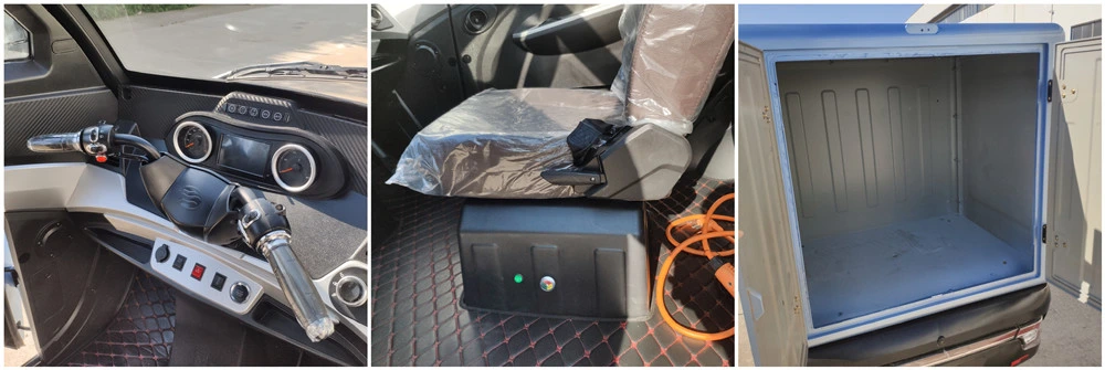 EEC Coc Approved 3 Wheels Mini Electric Truck for Food Delivery