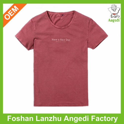 Popular teen boys letter t shirt casual simple t shirt