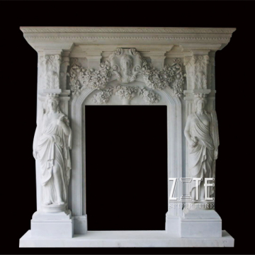 Decorative Granite Marble Door Surround Frame Design With Woman Statue