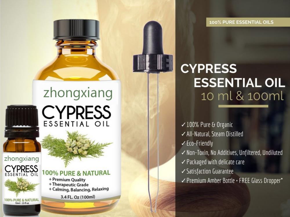 น้ำมันหอมระเหย Cypress จากธรรมชาติคุณภาพสูง 100%