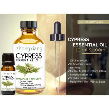 Aceite esencial natural puro 100% puro de ciprés.