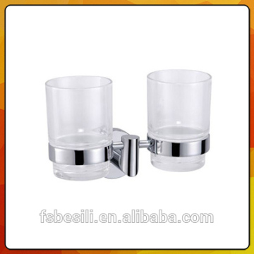High Quality Brass Bathroom Double Tumbler Holders Wall-Mounted Cup Holders 2862