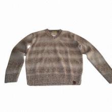 Men's pullovers, made of wool and acrylic