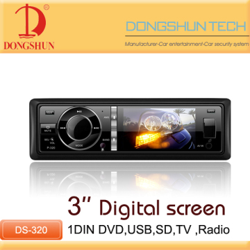 On dash 3inch automotive audio systems with TV