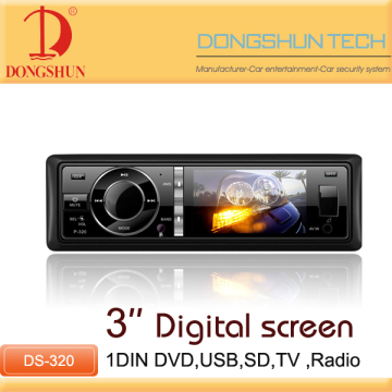 On dash 3inch car music system with TV