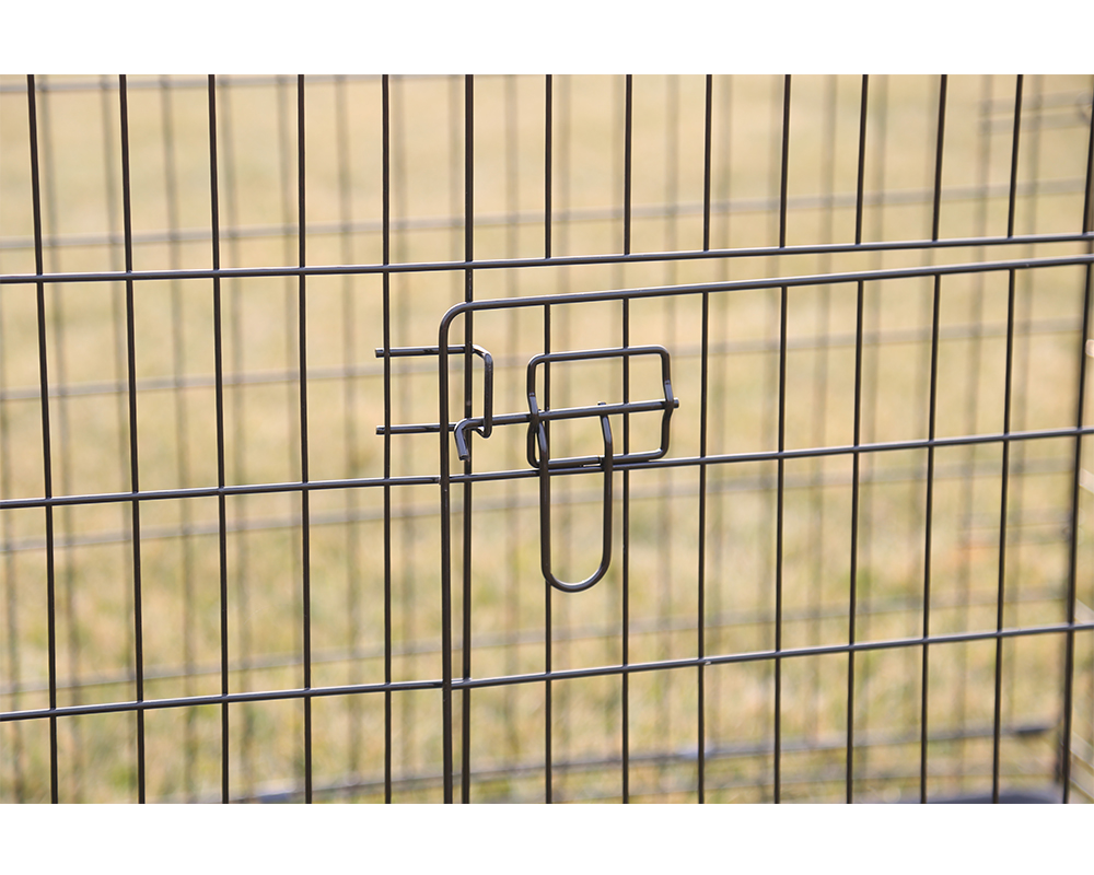 Schwarzer Hundekäfig Wigh Griff Black Dog Cage Wigh Handle