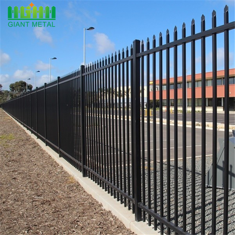 polyester powder coated galvanized steel fence
