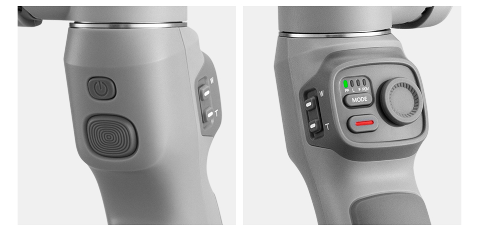 In stock foldable ZHIYUN Smooth Q3 Smartphone Gimbal Stabilizer with rotatable fill light and magic cloneMe pano