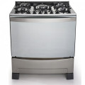 Silvery Stove and Gas Oven