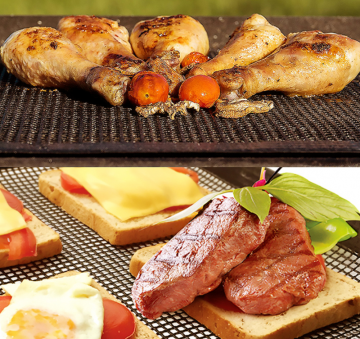 food grade PTFE non-stick charcoal bbq grill mat