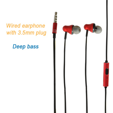 W10 Wired earphones with 3.5MM Gold Plated Plug