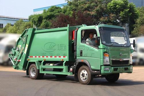 Howo 6cbm Garbage Compactor Truck