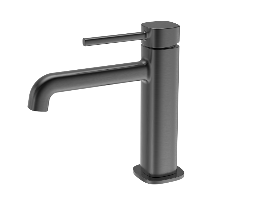 Smooth desk-mount basin mixer color alternatives