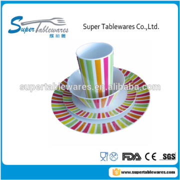 16pcs plastic dinner sets for 4 people